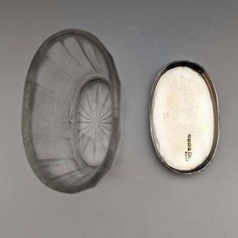 1880 年英國古董純銀蓋玻璃瓶 Arnold and Lewis